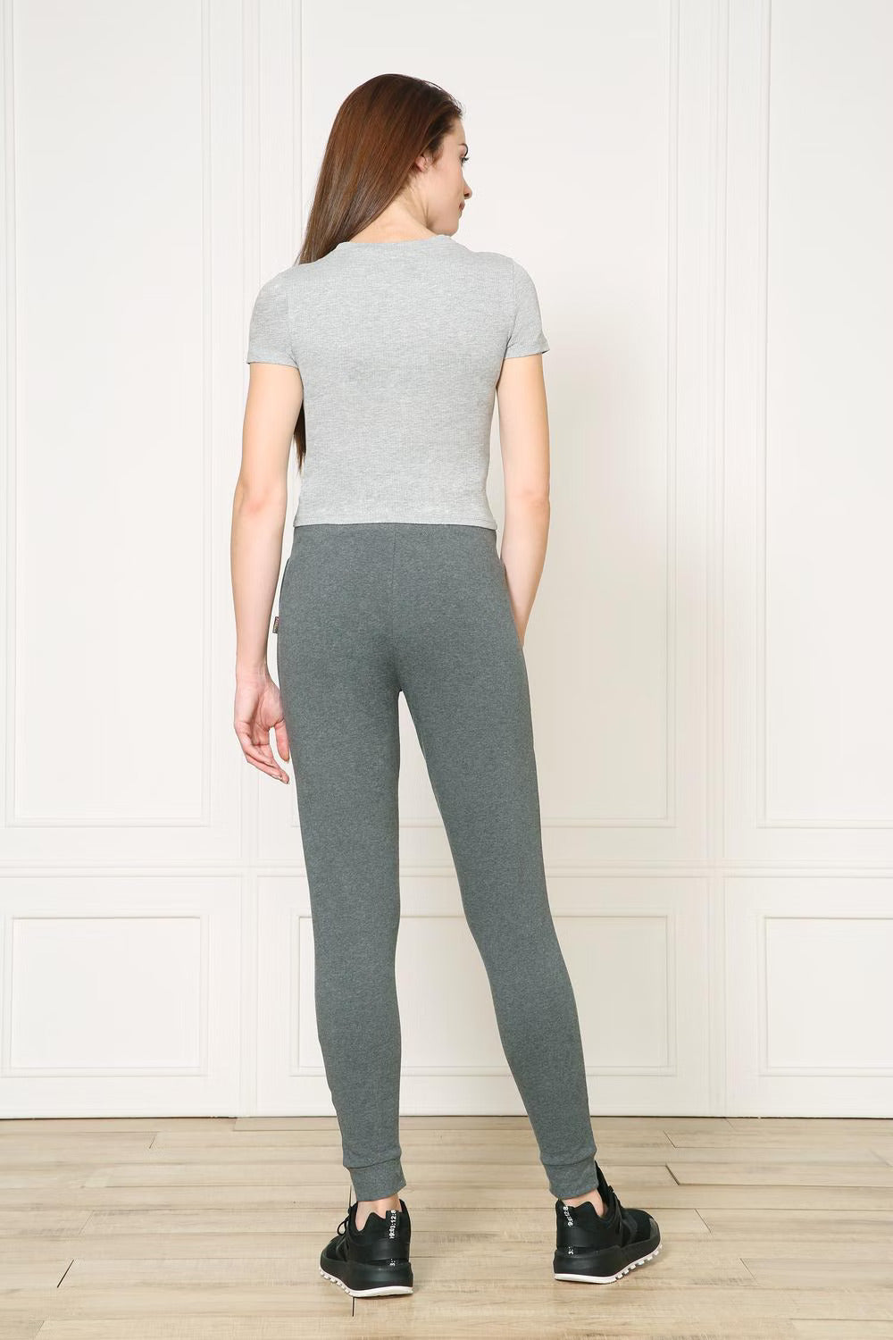 Vanheusen Women's Slim Travel Pants (Charcoal Melange) Style# 66302 –  BODYBASICS