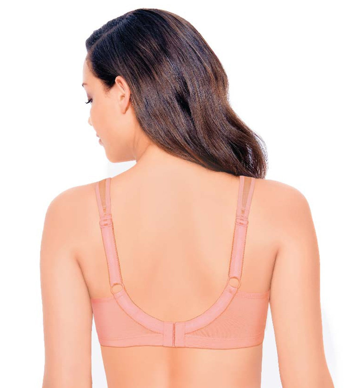 Enamor A112 Smooth Super Lift Classic Full Support Bra - Stretch Cotton,  Non-Padded, Wirefree & Full Coverage Peach Blush