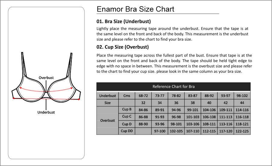 Enamor Smooth Super Lift Classic Non Padded Non Wired Full Cover Bra (Peach  Blush) Style# A112