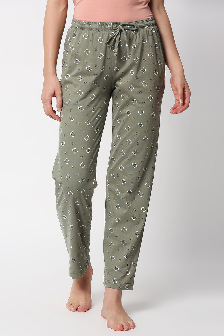 Buy French Lime Women Pretty Purple Printed Modal Lycra Blend Lounge Pants  Online at Best Prices in India  JioMart